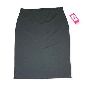 Vince Camuto Skirt Womens XS Stretch Knit MIDI Tube Black NWT
